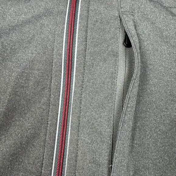 Smartwool PhD Merino Wool Blend Full Zip Jacket Mens Large Gray Red Performance - Picture 8 of 16